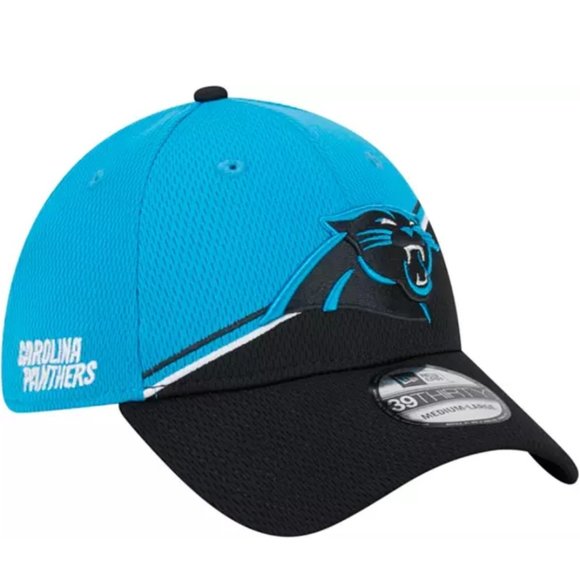 CAROLINA PANTHERS NEW ERA SIDELINE ALTERNATE 39THIRTY STRETCH FIT HAT M/L NEW - Picture 3 of 5